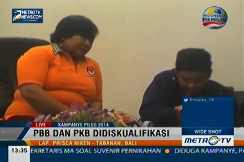 KPU Tabanan Mendiskualifikasi PBB dan PKB