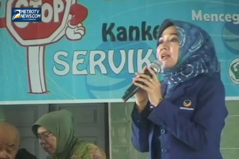 Kampanye Partai Nasdem Diisi Pemeriksaan Kanker Serviks