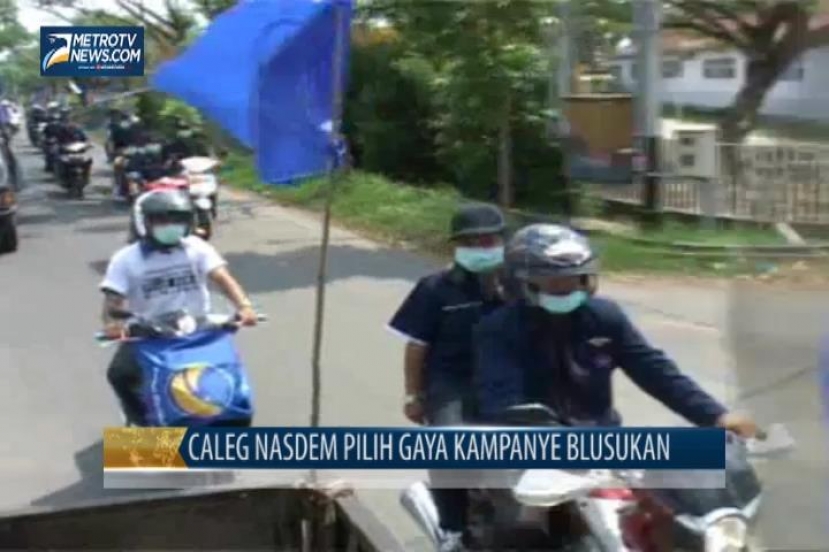Caleg Nasdem di Indragiri Hilir Pilih Gaya Kampanye Blusukan