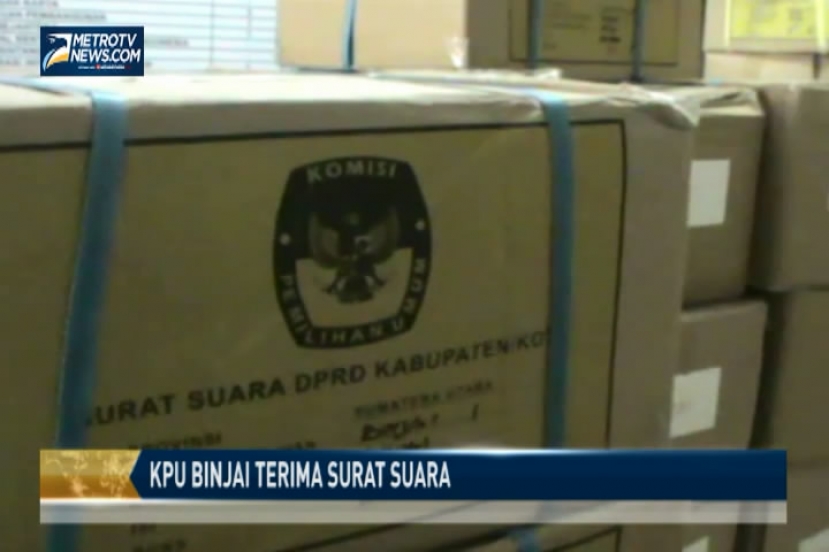 KPU Binjai Terima Surat Suara
