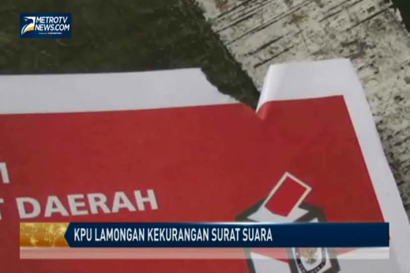KPU Lamongan Kekurangan Surat Suara
