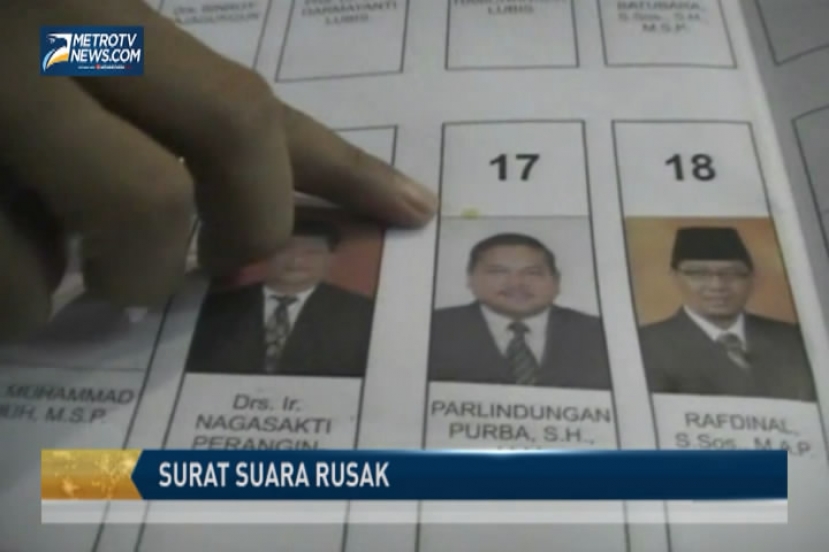 Ratusan Lembar Surat Suara Rusak di Langkat