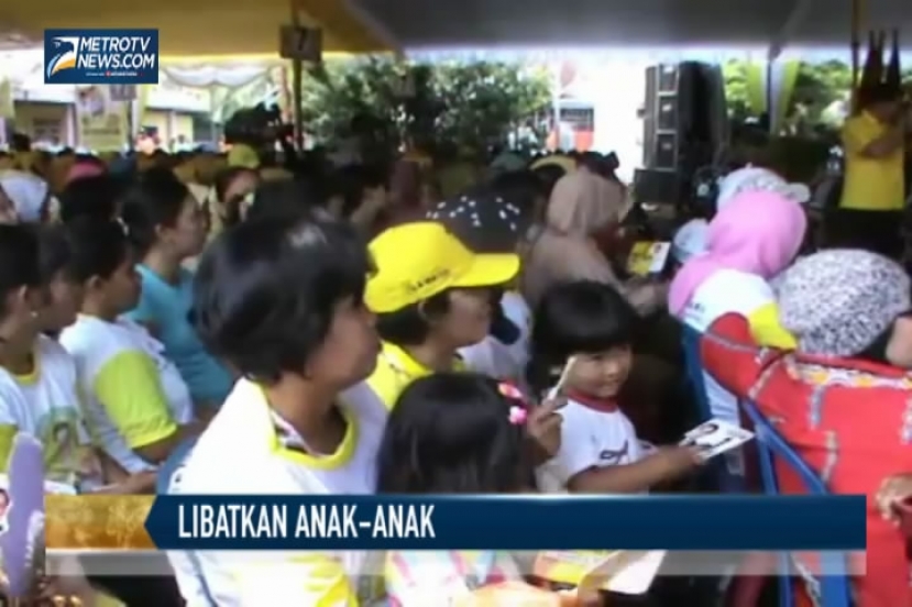Kampanye Golkar Libatkan Anak-anak