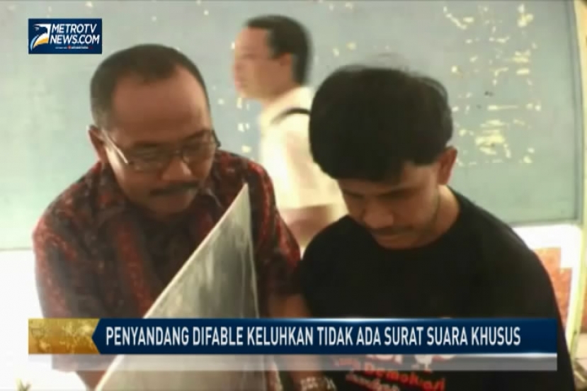 Penyandang Difable Keluhkan Tidak Ada Surat Suara Khusus