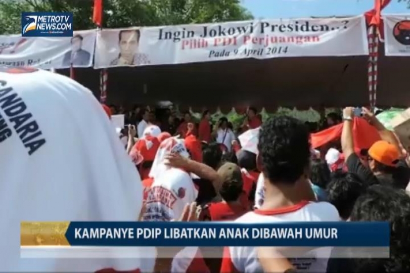 Lagi, Kampanye PDIP Libatkan Anak di Bawah Umur