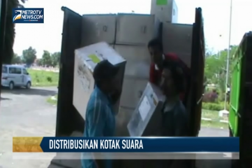 Distribusi Kotak Suara Dikawal Ketat Polisi
