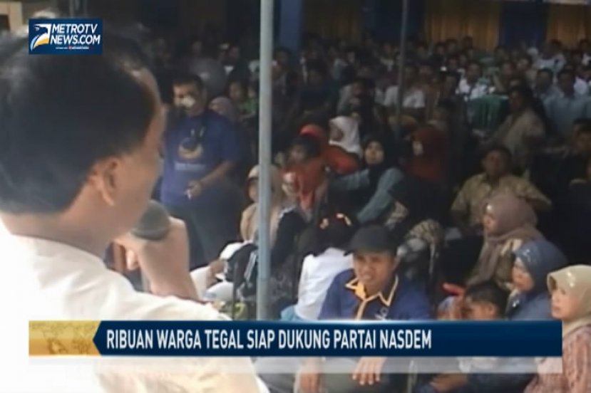 Ribuan Warga Tegal Siap Dukung Partai Nasdem