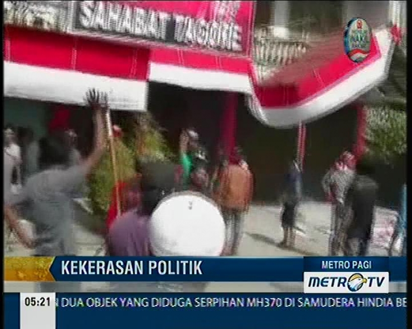 Posko Kemenangan Caleg PDIP Dirusak