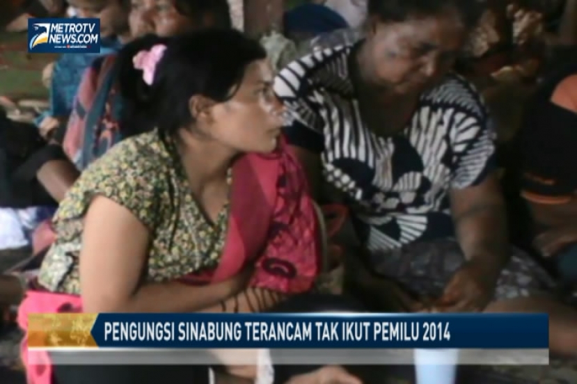 Ratusan Pengungsi Sinabung Terancam Tak Ikut Pemilu