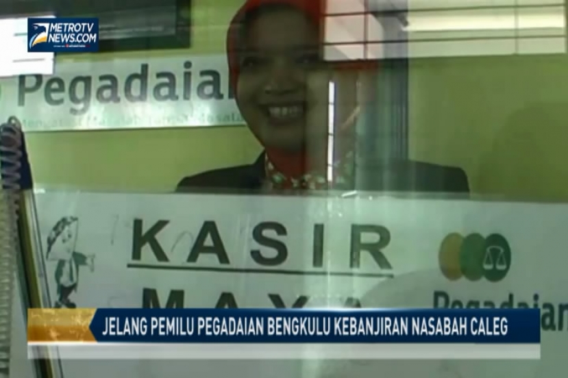 Jelang Pemilu Pegadaian Bengkulu Kebanjiran Nasabah Caleg