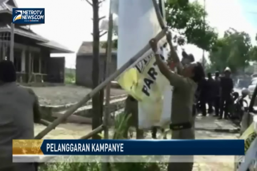 Panwaslu Ciamis Kewalahan Tertibkan Atribut Kampanye