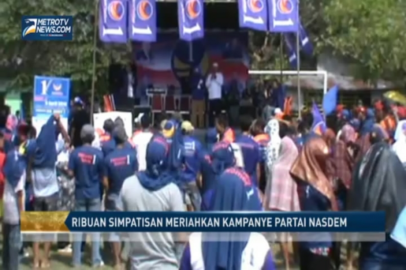 Ribuan Simpatisan Meriahkan Kampanye Partai NasDem di Binjai 