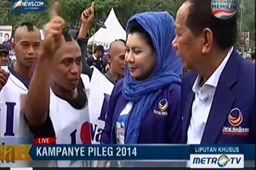 Kampanye Terbuka Partai NasDem di Lampung 