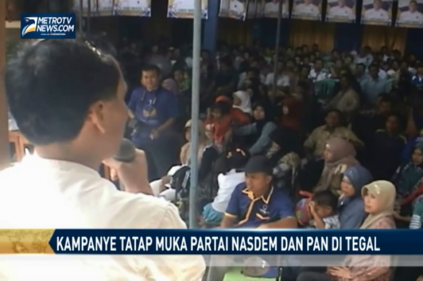 Kampanye Tatap Muka Partai Nasdem dan PAN di Tegal
