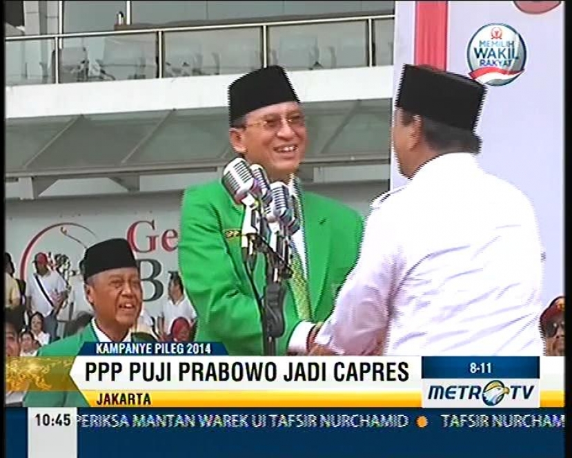 Ketum PPP Hadir dalam Kampanye Terbuka Partai Gerindra di Gelora Bung Karno 