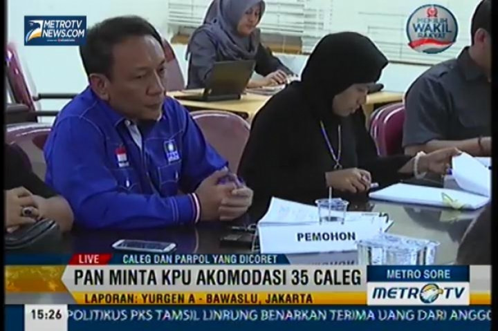 Sidang Mediasi, PAN Minta KPU Revisi 35 Caleg