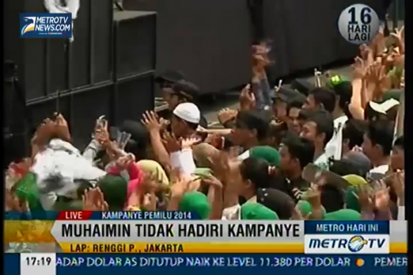 Muhaimin Batal Hadiri Kampanye PKB