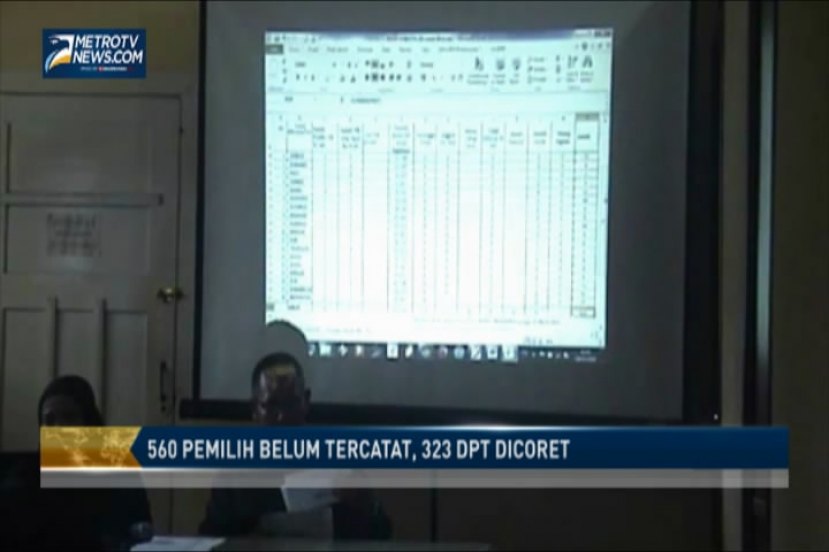 560 Pemilih Belum Tercatat, 323 DPT Dicoret