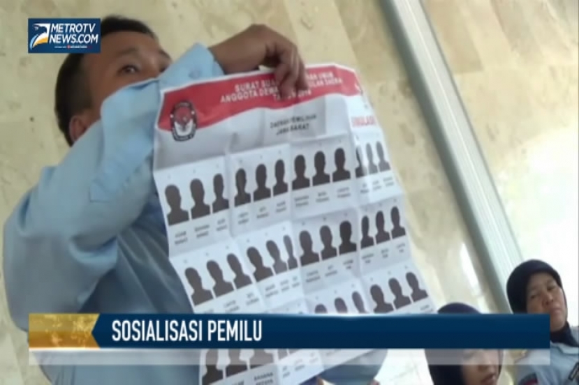 Ratusan Warga Binaan Ikuti Sosialisasi Pemilu