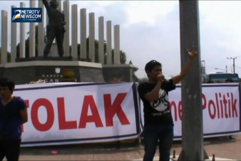 Aksi Mahasiswa tolak Money politik