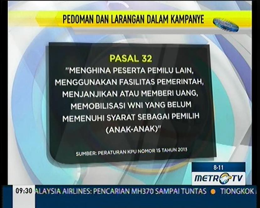 Inilah Pedoman dan Larangan dalam Kampanye