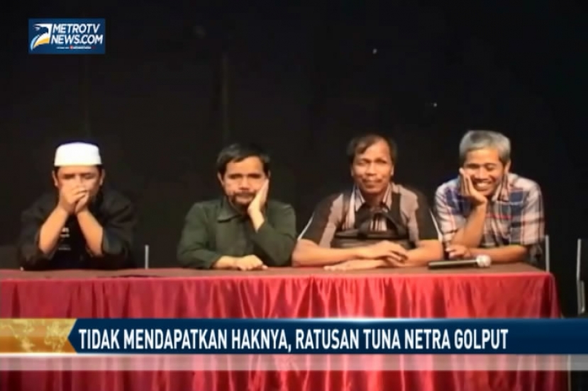 Tidak Mendapatkan Haknya, Ratusan Tuna Netra Golput