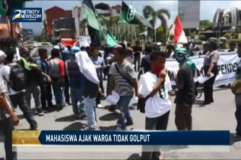 Mahasiswa Ajak Warga Tidak Golput