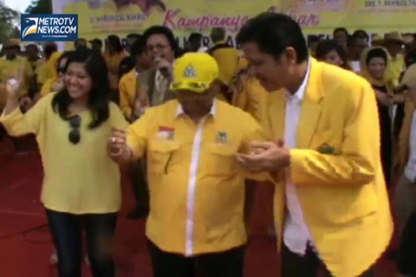 Kampanye Golkar di Serdang Hadiri Jurkamnas Meutya Hafid dan Leo Nababan
