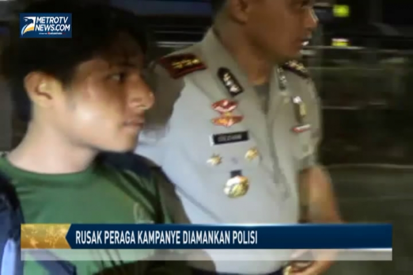 Rusak Peraga Kampanye, Seorang Pemuda Diamankan Polisi