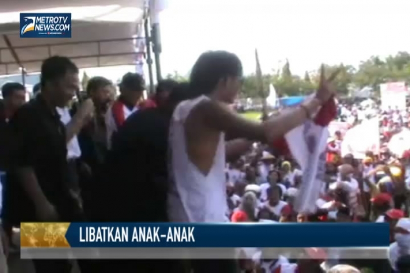 Kampanye Gerindra di Palopo Libatkan Anak-anak