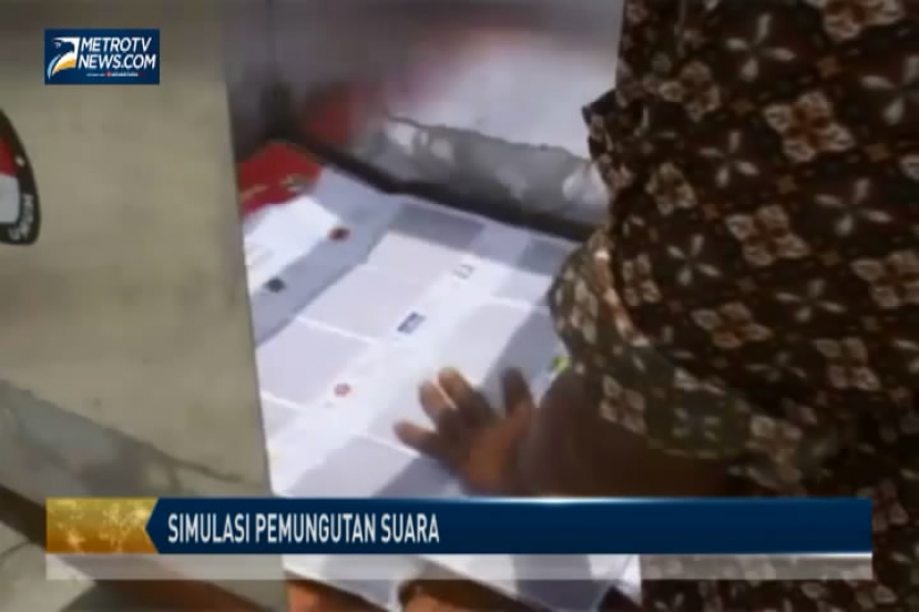 KPU Mamuju Utara Gelar Simulasi Pemungutan Suara