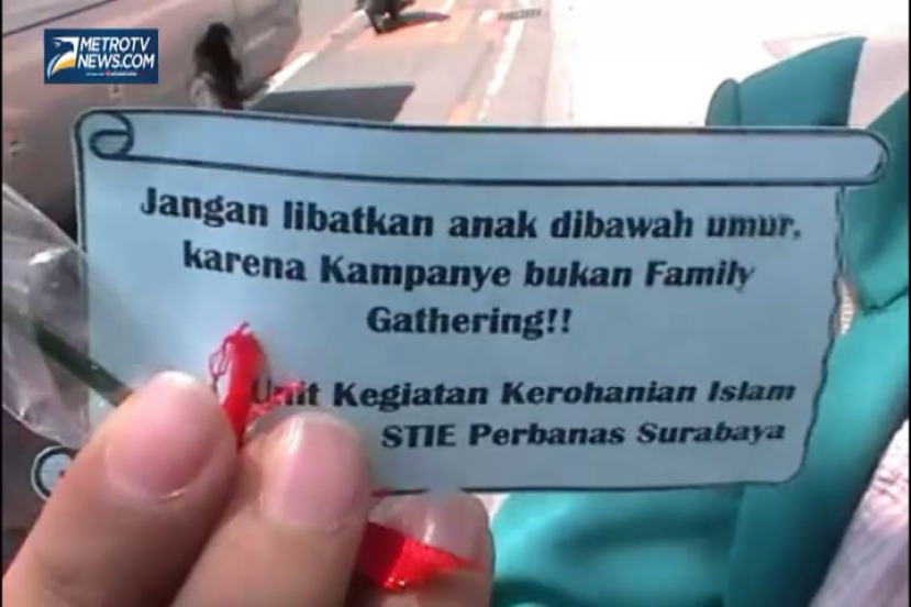 Maraknya Pelanggaran Kampanye, Mahasiswa Gelar Aksi Simpatik