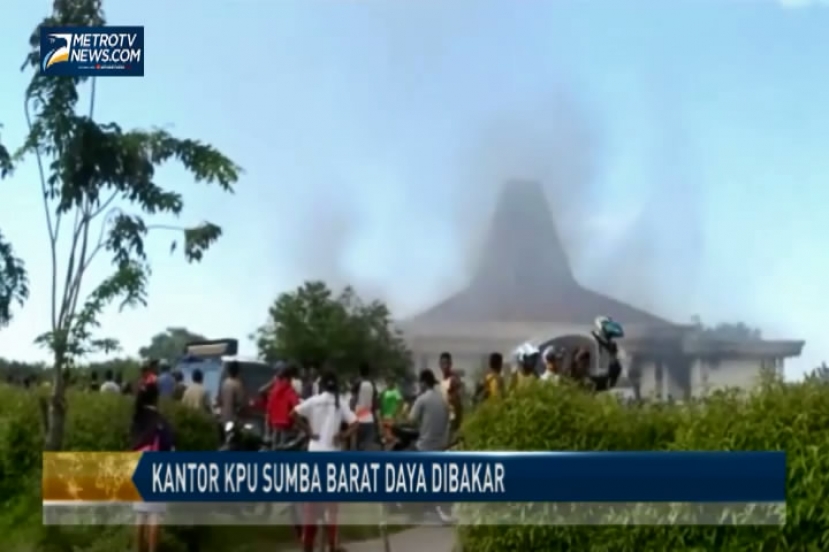 Kantor KPU Sumba Barat Daya Dibakar, Pemilu Terancam Batal
