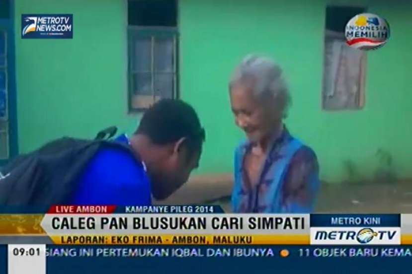 Caleg Parpol blusukan di Maluku 