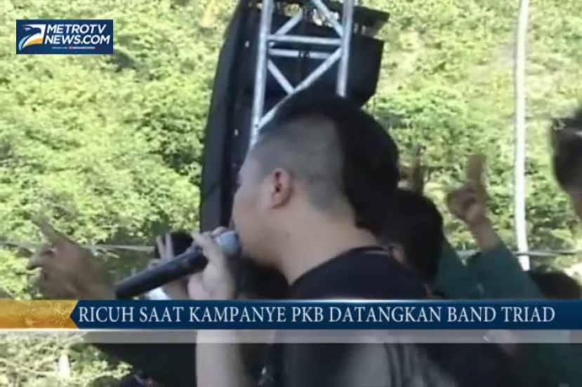 Ricuh Saat Kampanye PKB Datangkan Band Triad