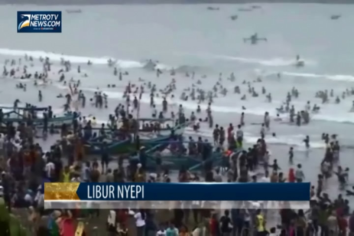 Libur Nyepi, Pantai Pangandaran Dipenuhi Ribuan Wisatawan