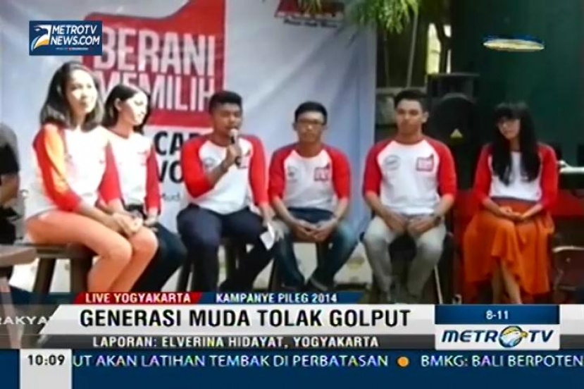 Generasi Muda Yogyakarta Tolak Golput