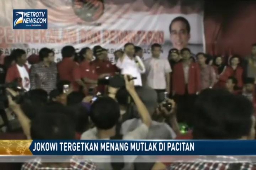 Jokowi Targetkan Menang Mutlak di Pacitan