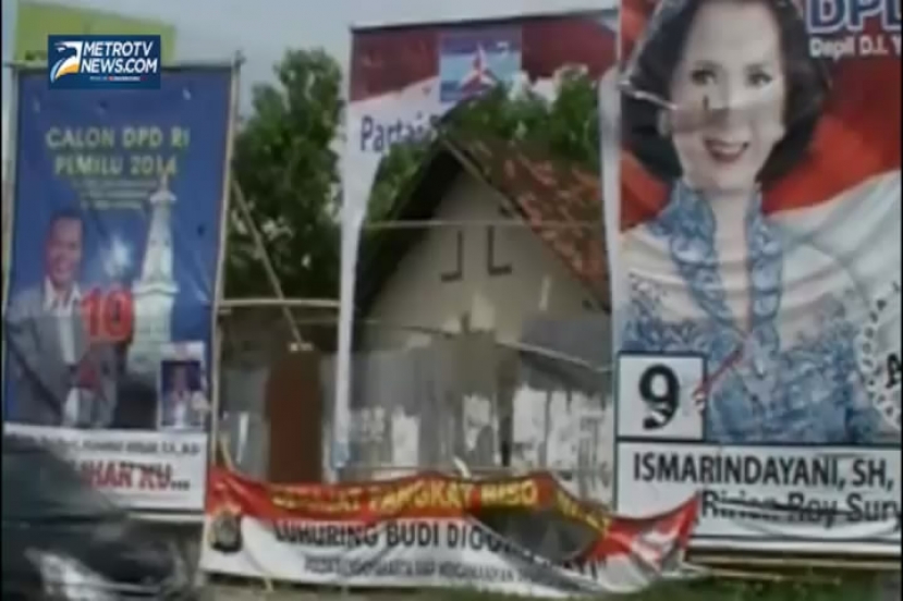 Provokatif, Dua Baliho Partai Dirusak 