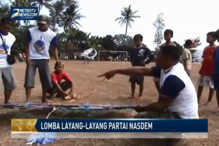 Kampanye Nasdem Jember Gelar Lomba Layang-layang