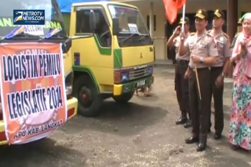 KPU Langkat Mulai Distribusikan Logistik Pemilu