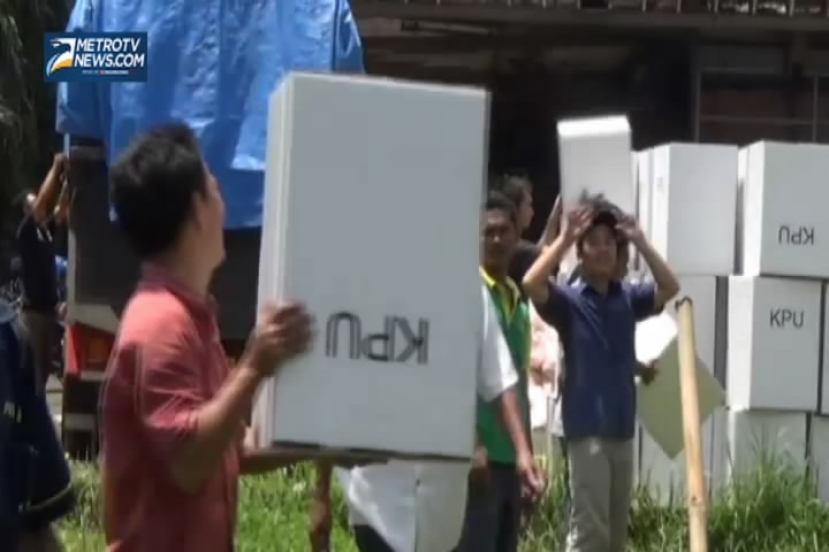 Polres Cianjur Kawal Distribusi Logisitik ke Kecamatan