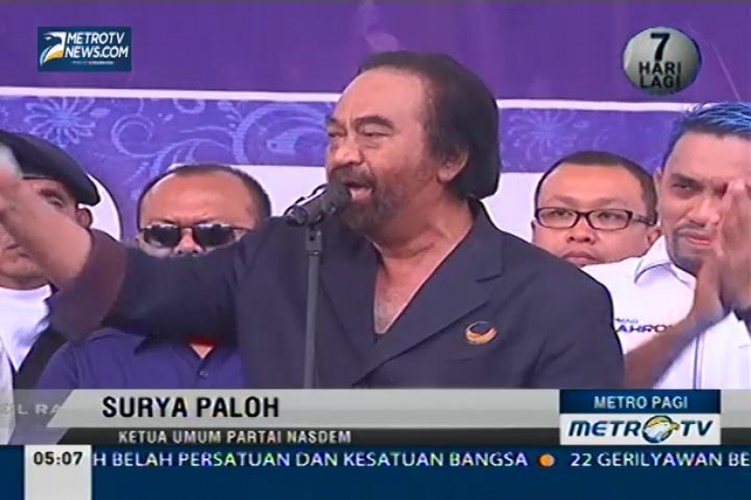 Kampanye Terbuka Partai Nasdem di Stasiun Tugu-Jakarta Utara 