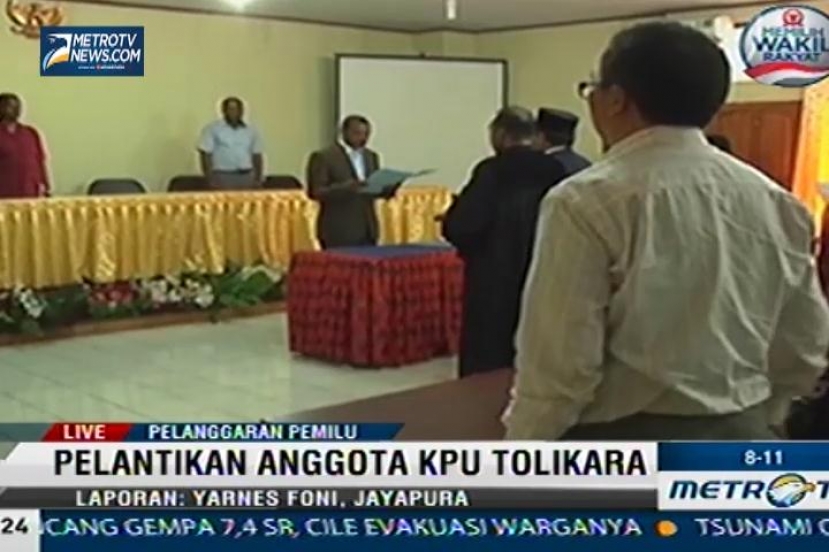 Pelantikan Anggota KPU Tolikora 