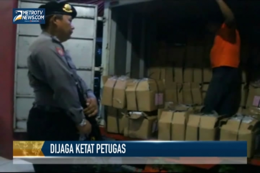 Distribusi Logistik Pemilu Dijaga Ketat Polisi