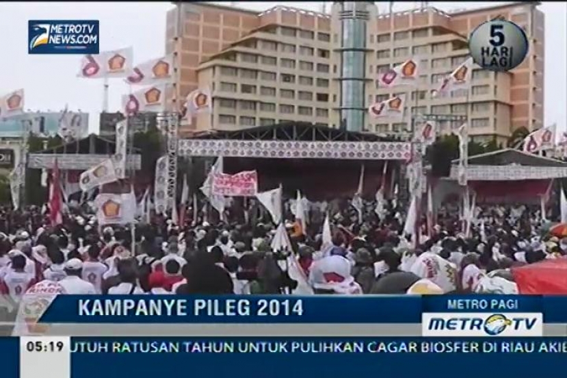 Kampanye Putaran Terakhir Pileg 2014 Partai Gerindra, Partai Amanat Nasional, dan Partai Demokrat