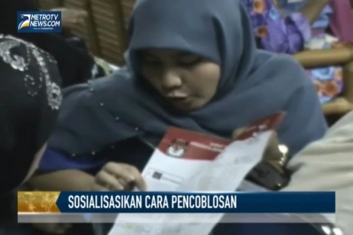Partai NasDem Sosialisasikan Cara Pencoblosan Surat Suara