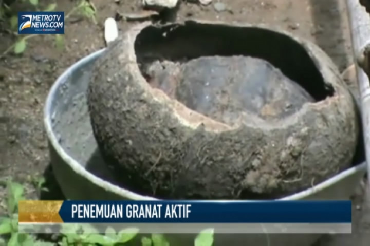 Penemuan Granat Aktif di Rumah Warga
