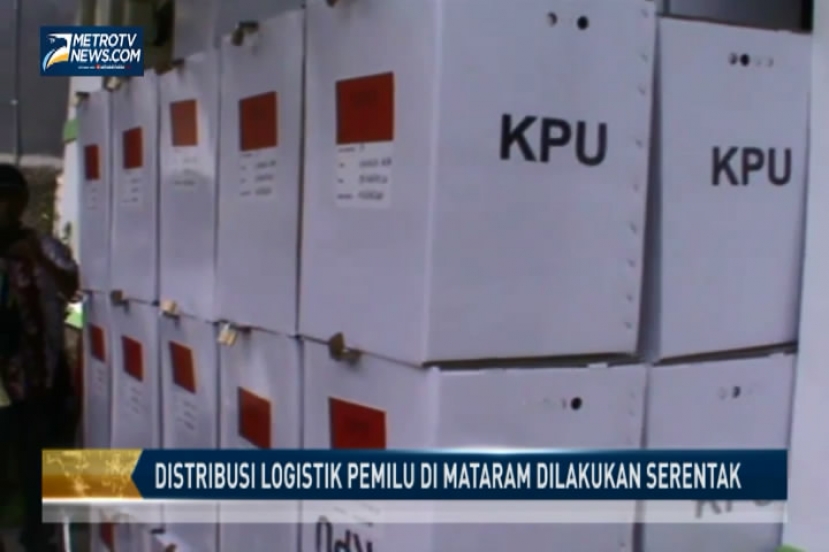 Distribusi Logistik Pemilu di Mataram Dilakukan Serentak