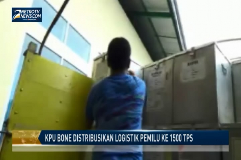 KPU Bone Distribusikan Logistik Pemilu ke 1500 TPS
